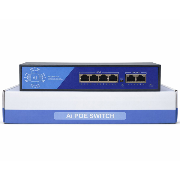 3DCOOL 3D-PSF04-FG 4+2 PT FULL GIGABIT POE SWITCH