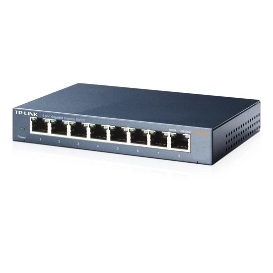 TP-LINK TL-SG108 8 PORT GIGABIT SWITCH ÇELİK KASA