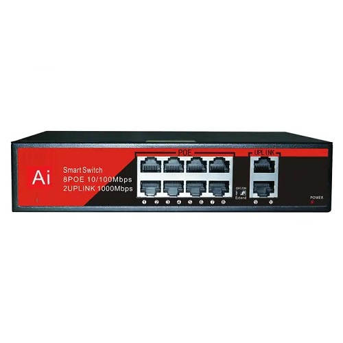 3DCOOL 3D-PSF08 8PORT GIGABIT POE SWITCH 8FE+2GE