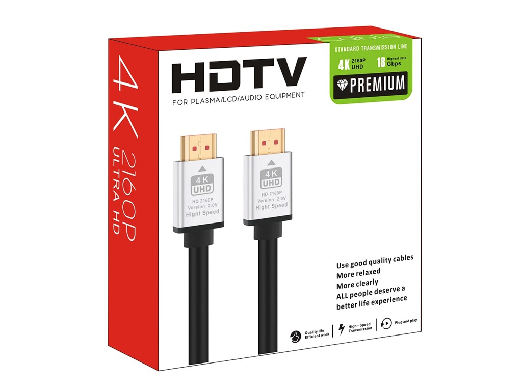 3DCOOL 10MT HDMI KABLO V2.0 4K 2160P PREMIUM