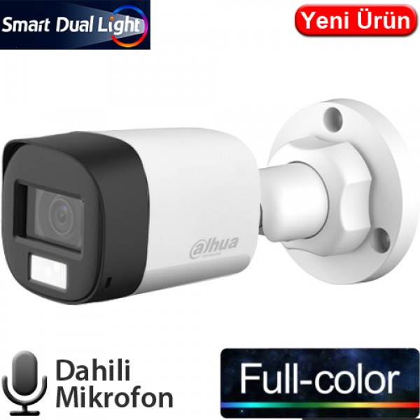 DAHUA HAC-B1A21P-U-IL-A 2MP 3.6MM FULLCOLOR SESLİ